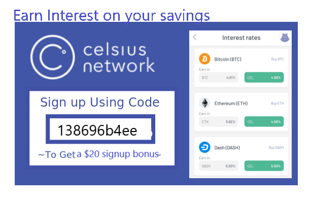 Celcius Network Cryptocurrency Wallet
